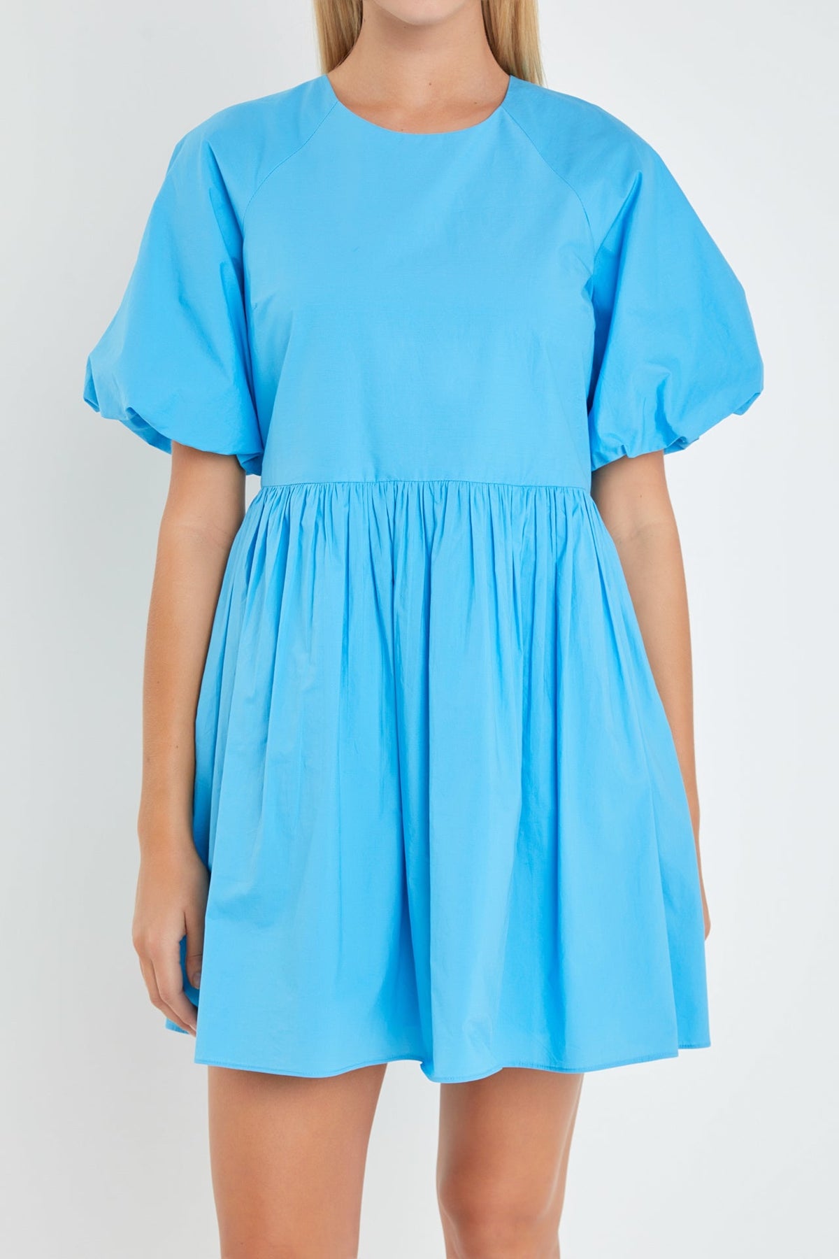 ENGLISH FACTORY - Short Balloon Sleeve Mini Dress - DRESSES available at Objectrare