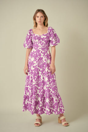 FREE THE ROSES - Free The Roses - Floral Print Maxi Dress - DRESSES available at Objectrare