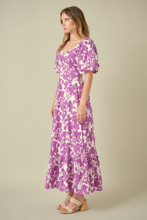 FREE THE ROSES - Free The Rose - Floral Print Maxi Dress - DRESSES available at Objectrare