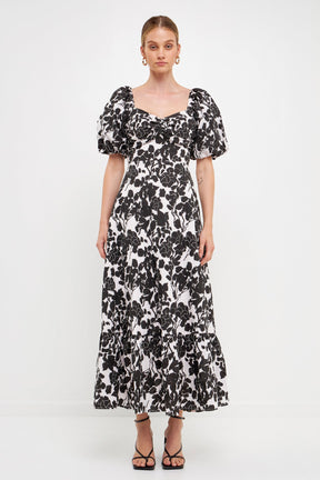 FREE THE ROSES - Free The Roses - Floral Print Maxi Dress - DRESSES available at Objectrare