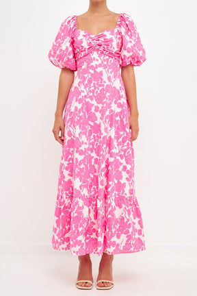 FREE THE ROSES - Free The Roses - Floral Print Maxi Dress - DRESSES available at Objectrare