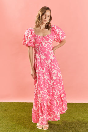 Floral Print Maxi Dress