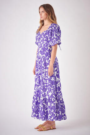 FREE THE ROSES - Free The Rose - Floral Print Maxi Dress - DRESSES available at Objectrare