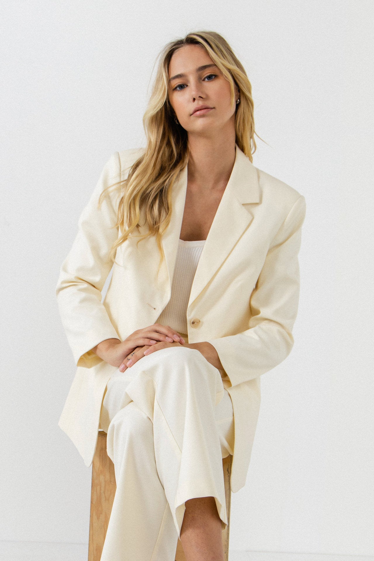 ENDLESS ROSE - Oversized Single Breasted Blazer - BLAZERS available at Objectrare