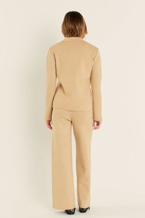ENGLISH FACTORY - Collared Knit Sweater - SWEATERS & KNITS available at Objectrare