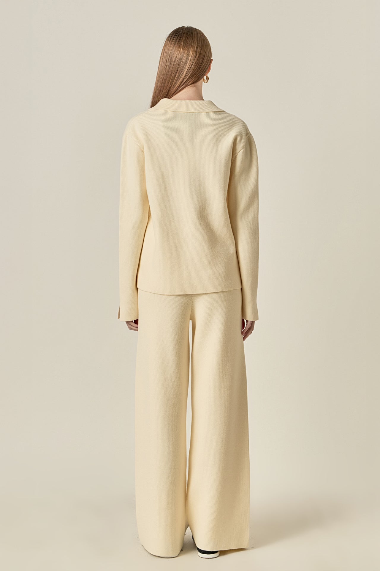 ENGLISH FACTORY - Collared Knit Sweater - SWEATERS & KNITS available at Objectrare