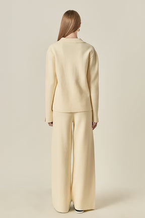 ENGLISH FACTORY - Collared Knit Sweater - SWEATERS & KNITS available at Objectrare