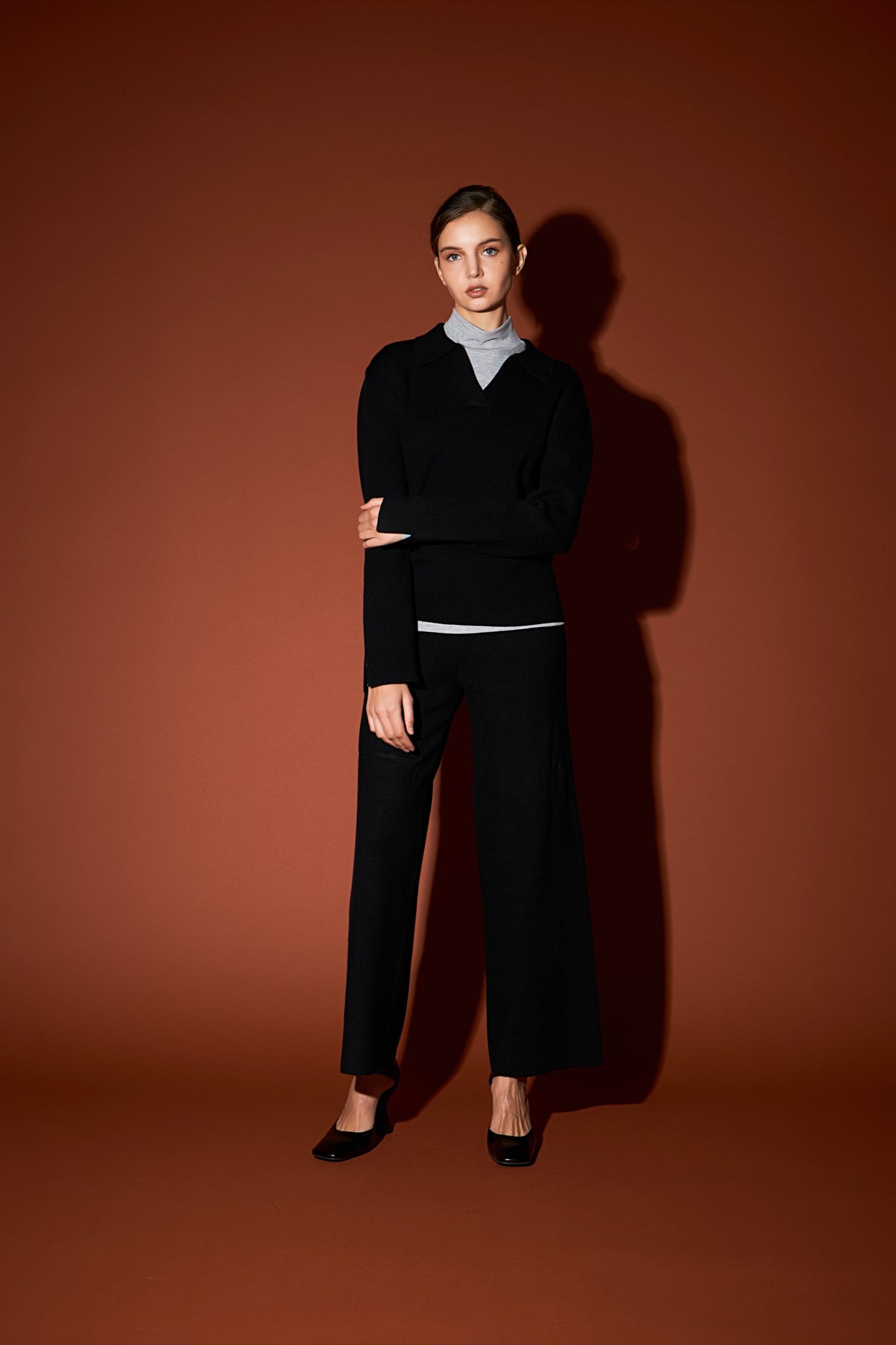 ENGLISH FACTORY - English Factory - Knit Wide Pants - PANTS available at Objectrare