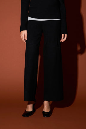 ENGLISH FACTORY - English Factory - Knit Wide Pants - PANTS available at Objectrare