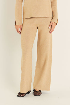 ENGLISH FACTORY - Knit Wide Pants - PANTS available at Objectrare