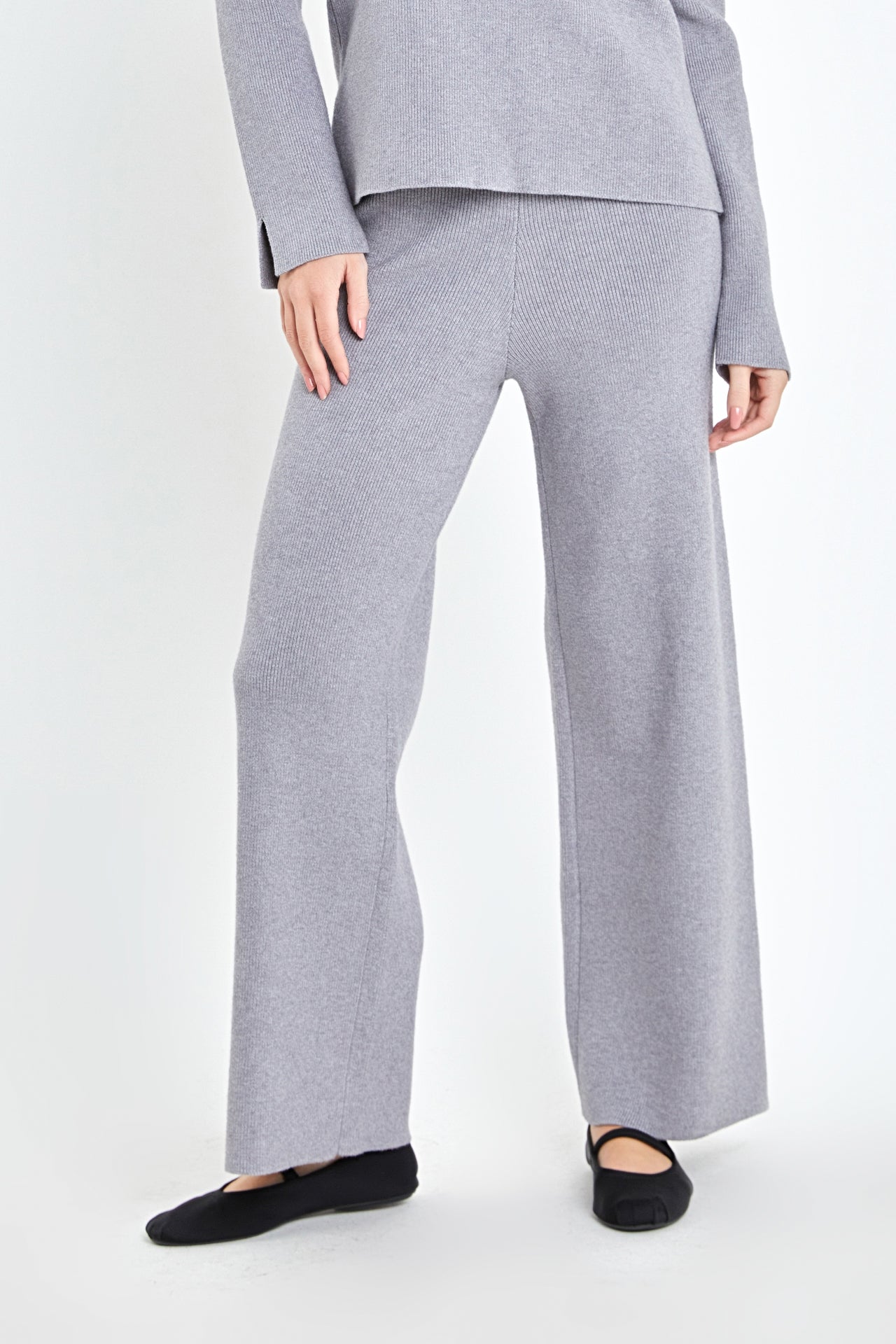 ENGLISH FACTORY - English Factory - Knit Wide Pants - PANTS available at Objectrare