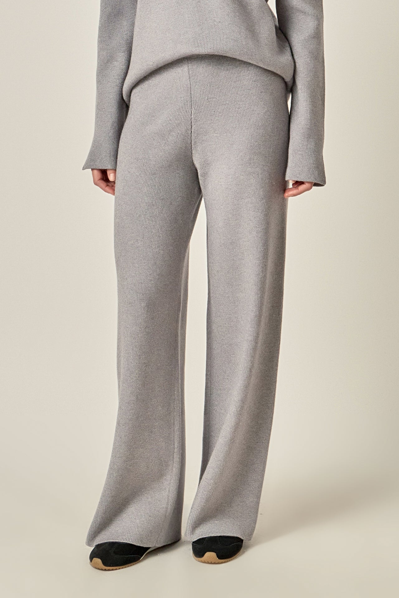 ENGLISH FACTORY - Knit Wide Pants - PANTS available at Objectrare