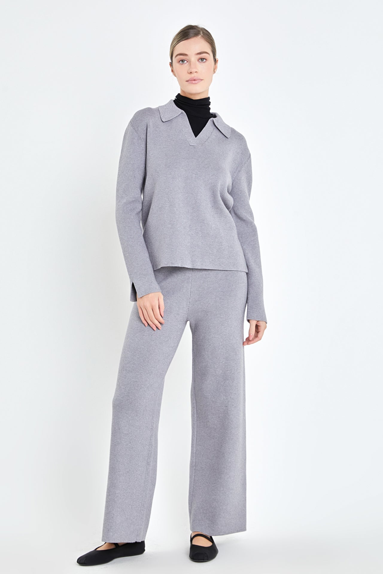 ENGLISH FACTORY - English Factory - Knit Wide Pants - PANTS available at Objectrare