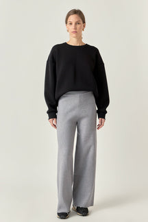 ENGLISH FACTORY - Knit Wide Pants - PANTS available at Objectrare