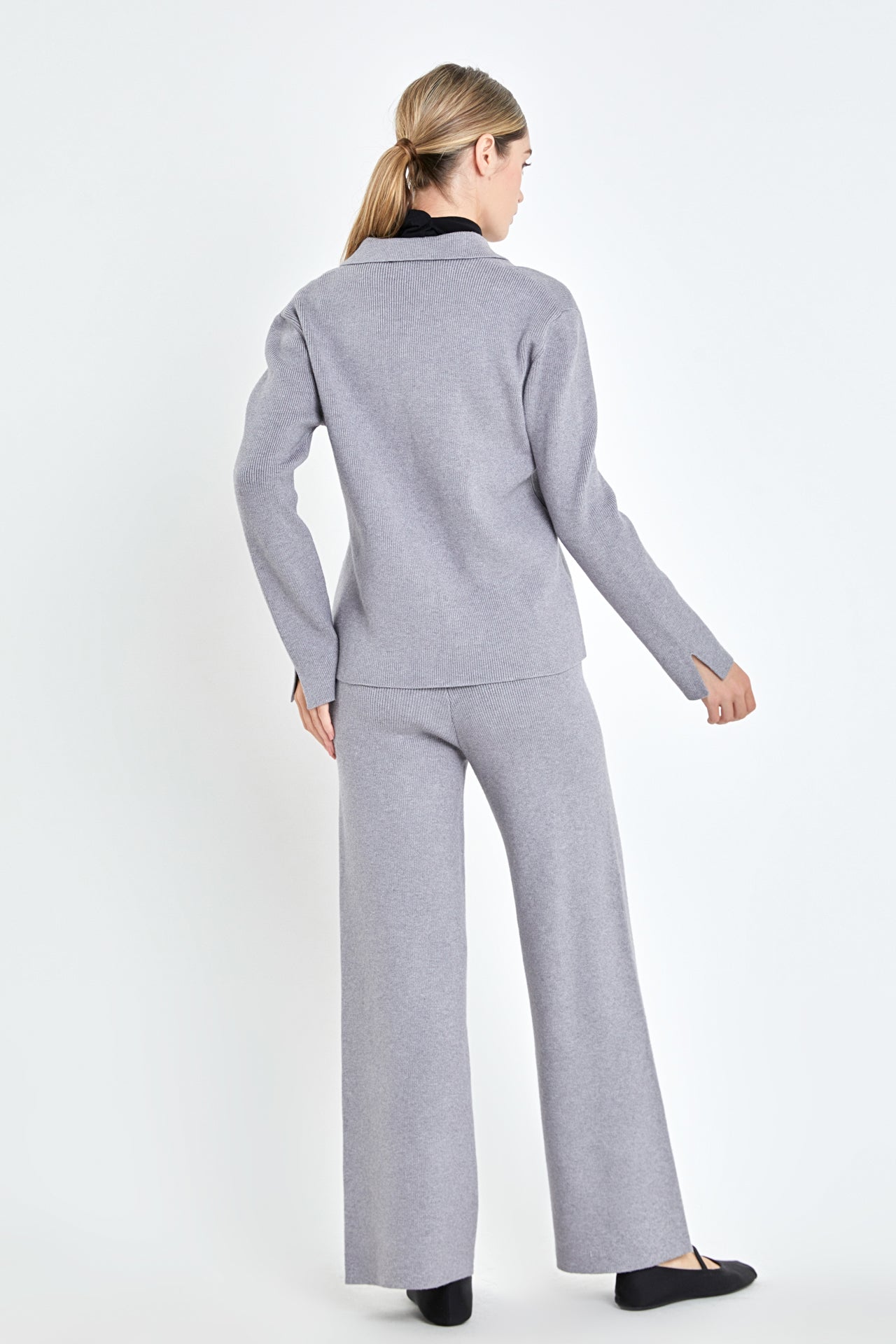 ENGLISH FACTORY - English Factory - Knit Wide Pants - PANTS available at Objectrare