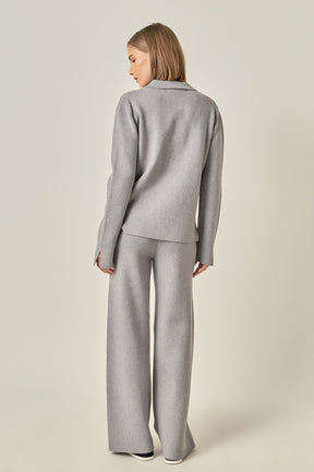 ENGLISH FACTORY - Knit Wide Pants - PANTS available at Objectrare