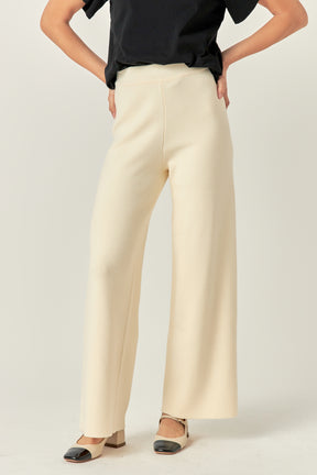 ENGLISH FACTORY - Knit Wide Pants - PANTS available at Objectrare