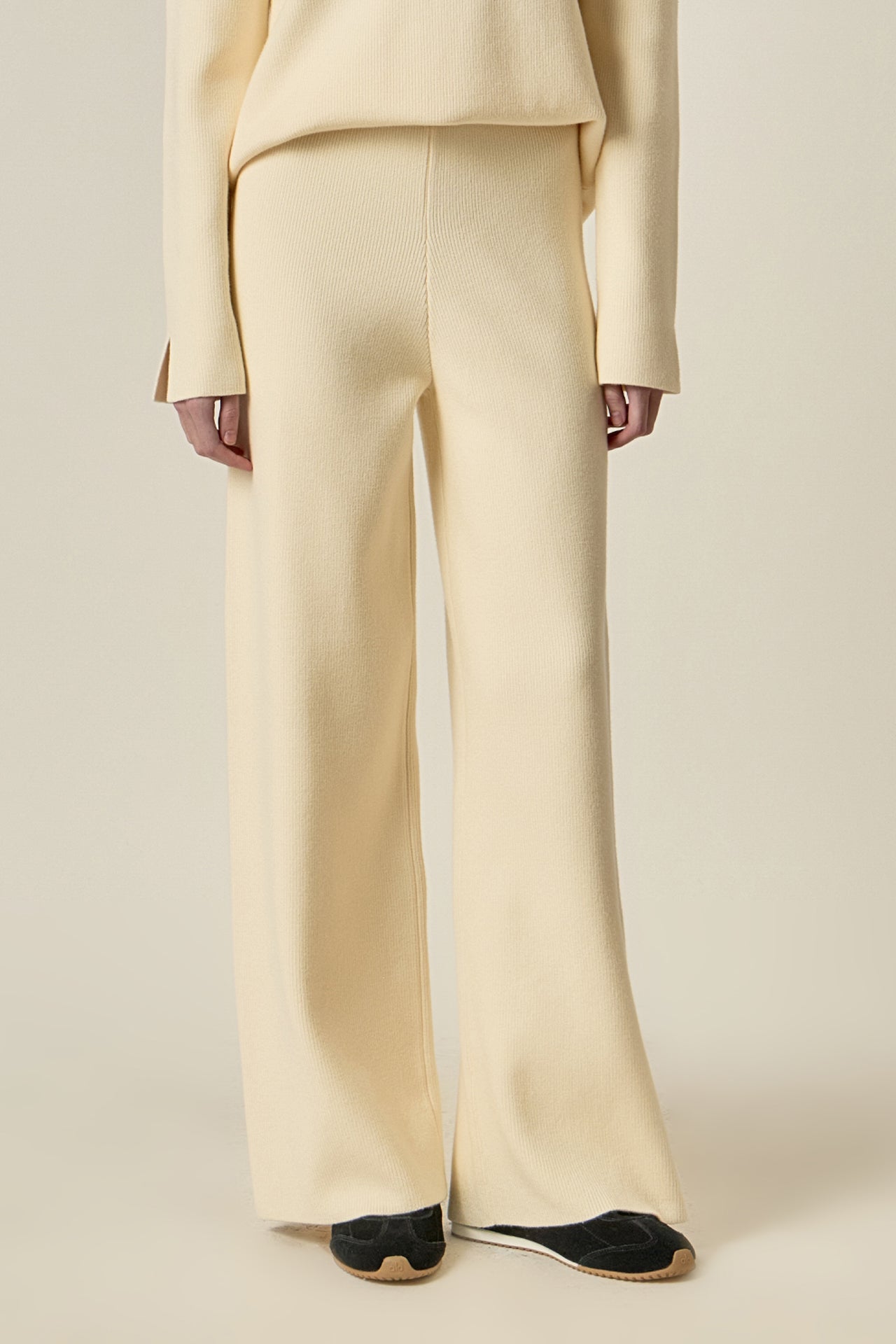 ENGLISH FACTORY - Knit Wide Pants - PANTS available at Objectrare