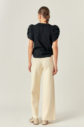 ENGLISH FACTORY - Knit Wide Pants - PANTS available at Objectrare