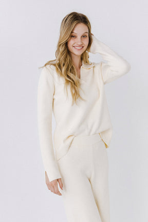ENGLISH FACTORY - Knit Wide Pants - PANTS available at Objectrare