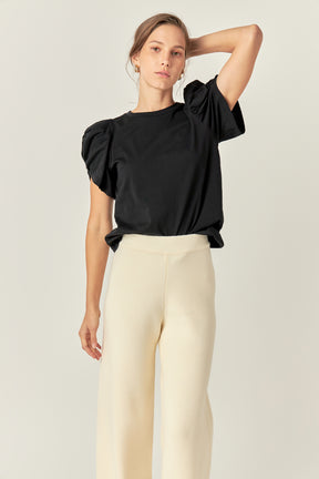 ENGLISH FACTORY - Knit Wide Pants - PANTS available at Objectrare