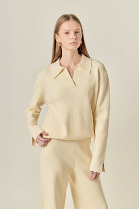 ENGLISH FACTORY - Knit Wide Pants - PANTS available at Objectrare