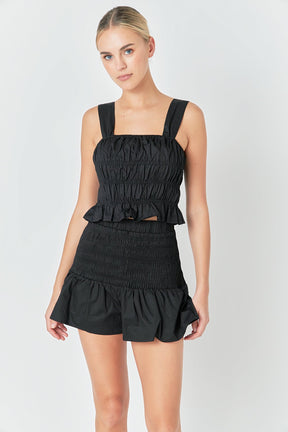 ENDLESS ROSE - Smocked Shorts - SHORTS available at Objectrare
