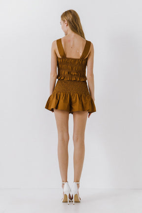 ENDLESS ROSE - Smocked Shorts - SHORTS available at Objectrare