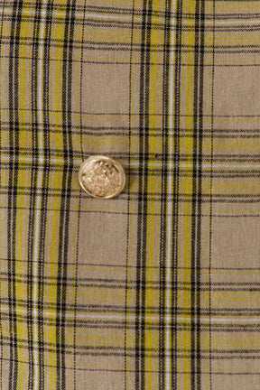 ENGLISH FACTORY - Oversized Collar Check Top - TOPS available at Objectrare