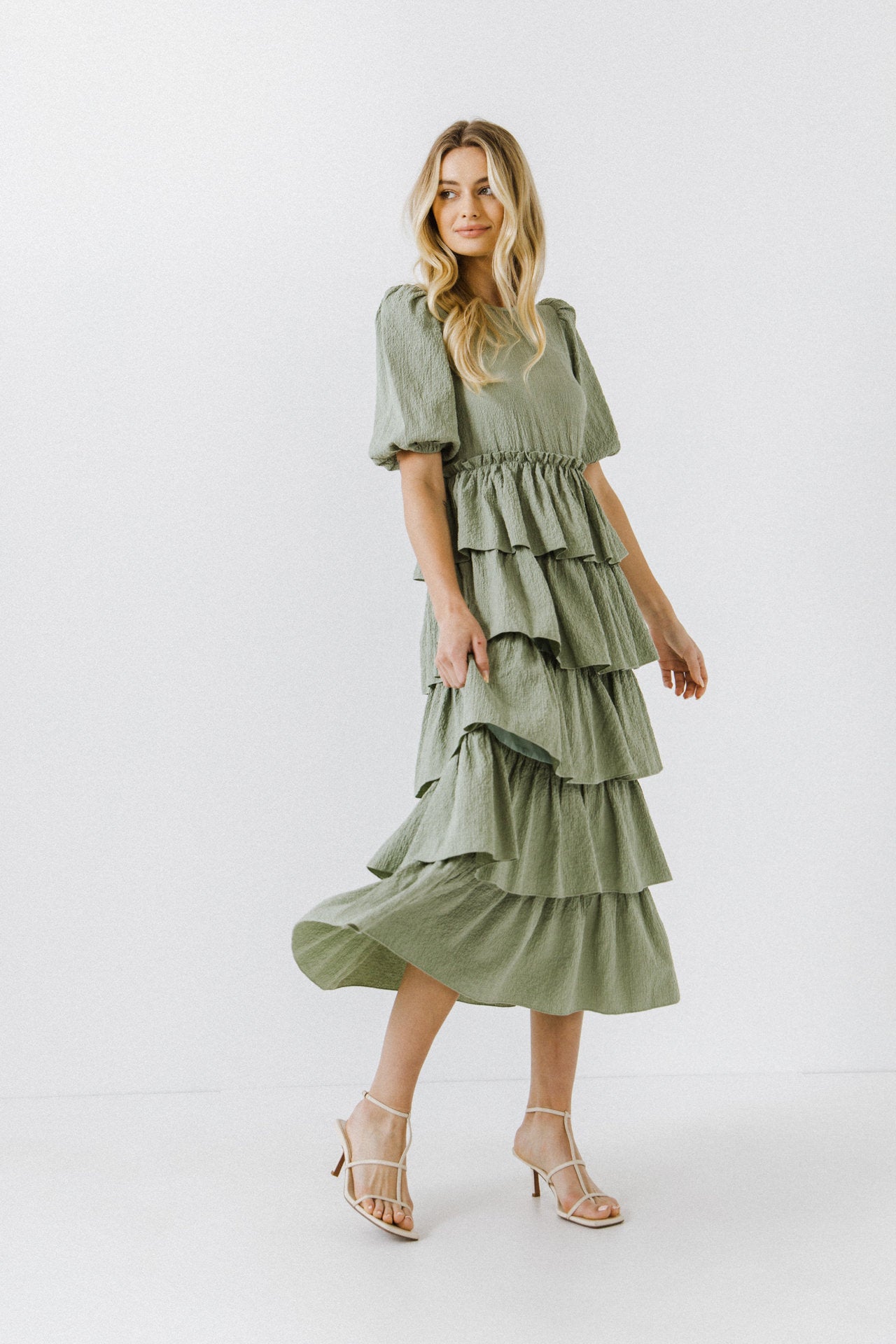 FREE THE ROSES - Layered Ruffles Maxi Dress - DRESSES available at Objectrare