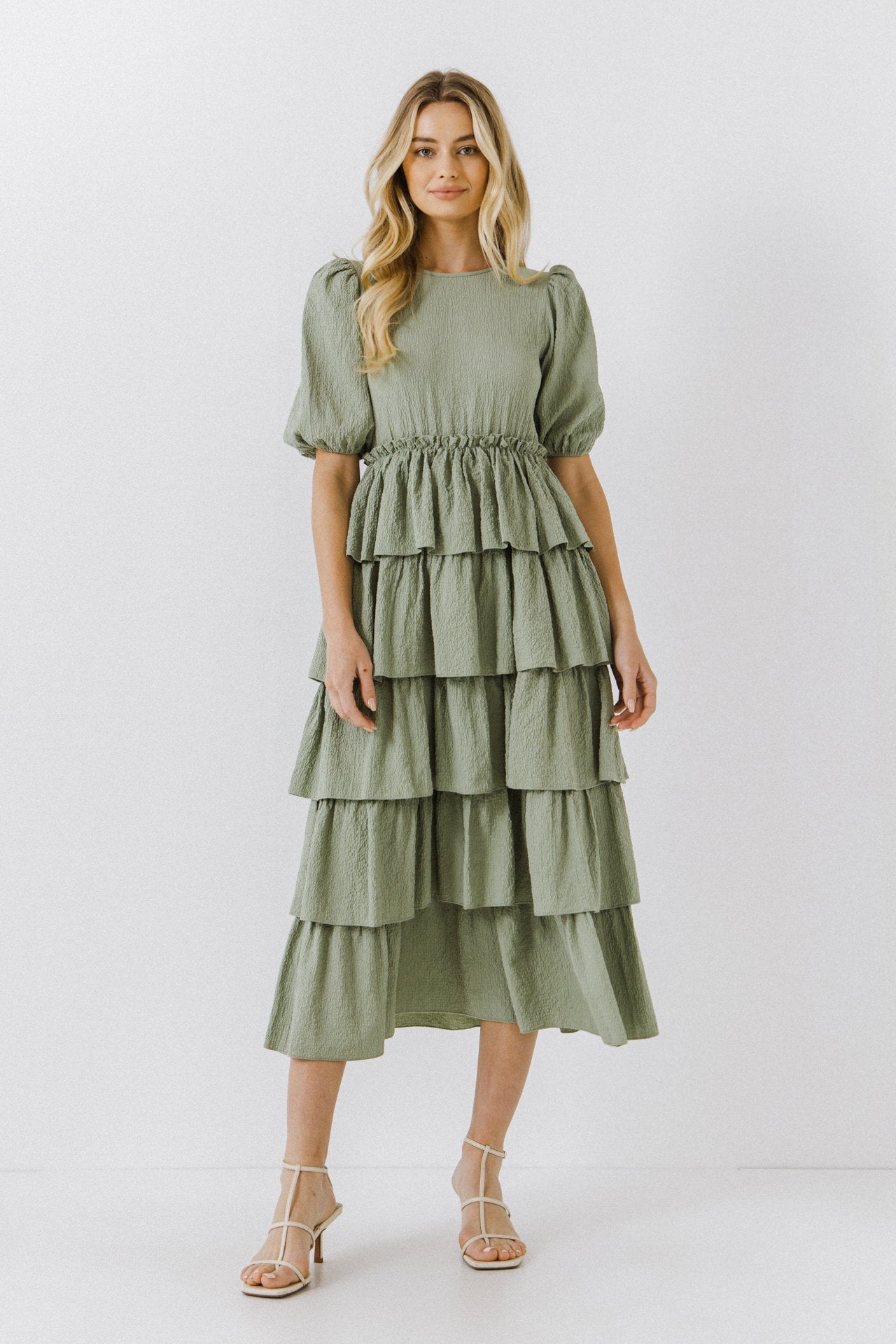 FREE THE ROSES - Layered Ruffles Maxi Dress - DRESSES available at Objectrare