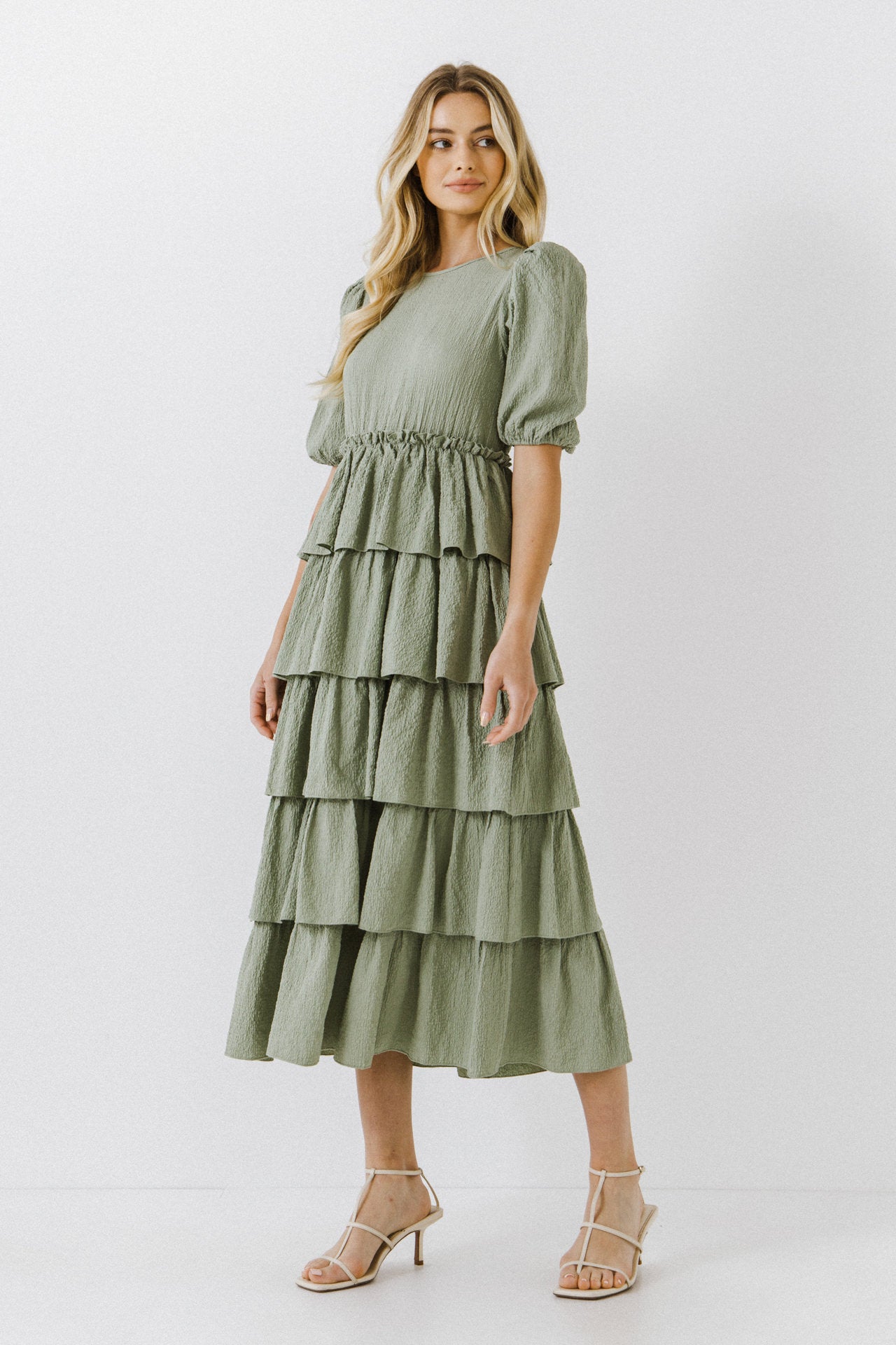 FREE THE ROSES - Layered Ruffles Maxi Dress - DRESSES available at Objectrare