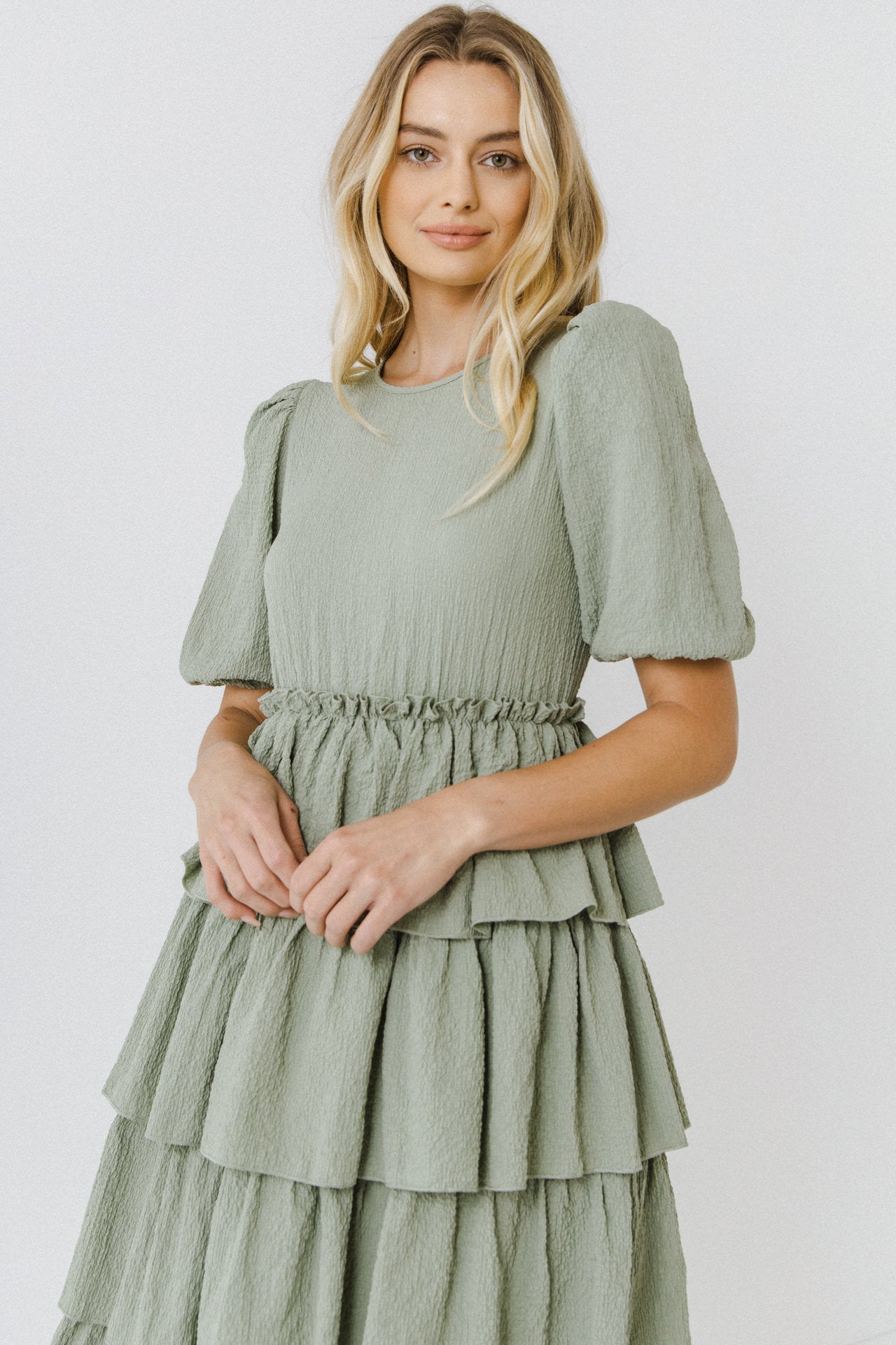 FREE THE ROSES - Layered Ruffles Maxi Dress - DRESSES available at Objectrare