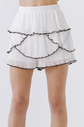 ENDLESS ROSE - Endless Rose - Tiered Ruffle Shorts - SHORTS available at Objectrare