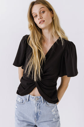 ENDLESS ROSE - Solid Knotted Top - TOPS available at Objectrare