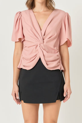 ENDLESS ROSE - Solid Knotted Top - TOPS available at Objectrare