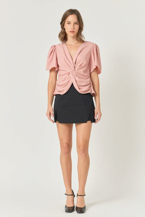 ENDLESS ROSE - Solid Knotted Top - TOPS available at Objectrare
