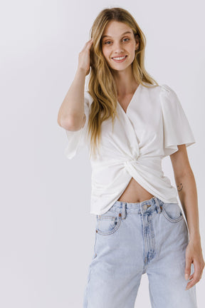 ENDLESS ROSE - Solid Knotted Top - TOPS available at Objectrare
