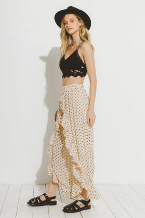 FREE THE ROSES - Free The Roses - Polka Dot Ruffled Pants - PANTS available at Objectrare