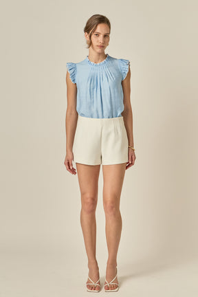ENGLISH FACTORY - Contrast Stitch Sleeveless Top - TOPS available at Objectrare