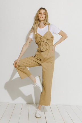 ENDLESS ROSE - Endless Rose - Ruched Detail Jumpsuit - JUMPSUITS available at Objectrare