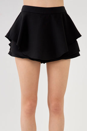 FREE THE ROSES - Free The Roses - Ruffled Skort - SKORTS available at Objectrare