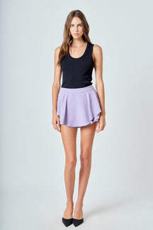 ENDLESS ROSE - Ruffled Skort - SKORTS available at Objectrare