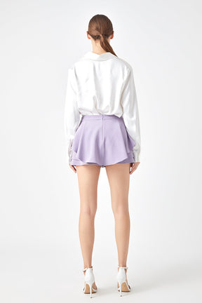 ENDLESS ROSE - Ruffled Skort - SKORTS available at Objectrare
