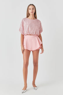 ENDLESS ROSE - Ruffled Skort - SKORTS available at Objectrare