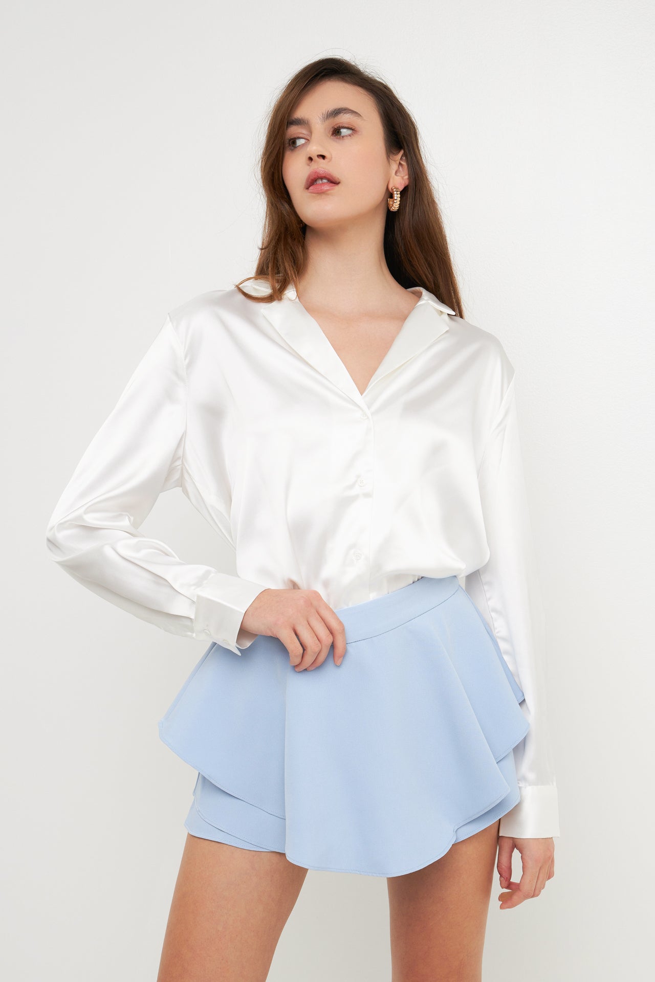 ENDLESS ROSE - Ruffled Skort - SKORTS available at Objectrare