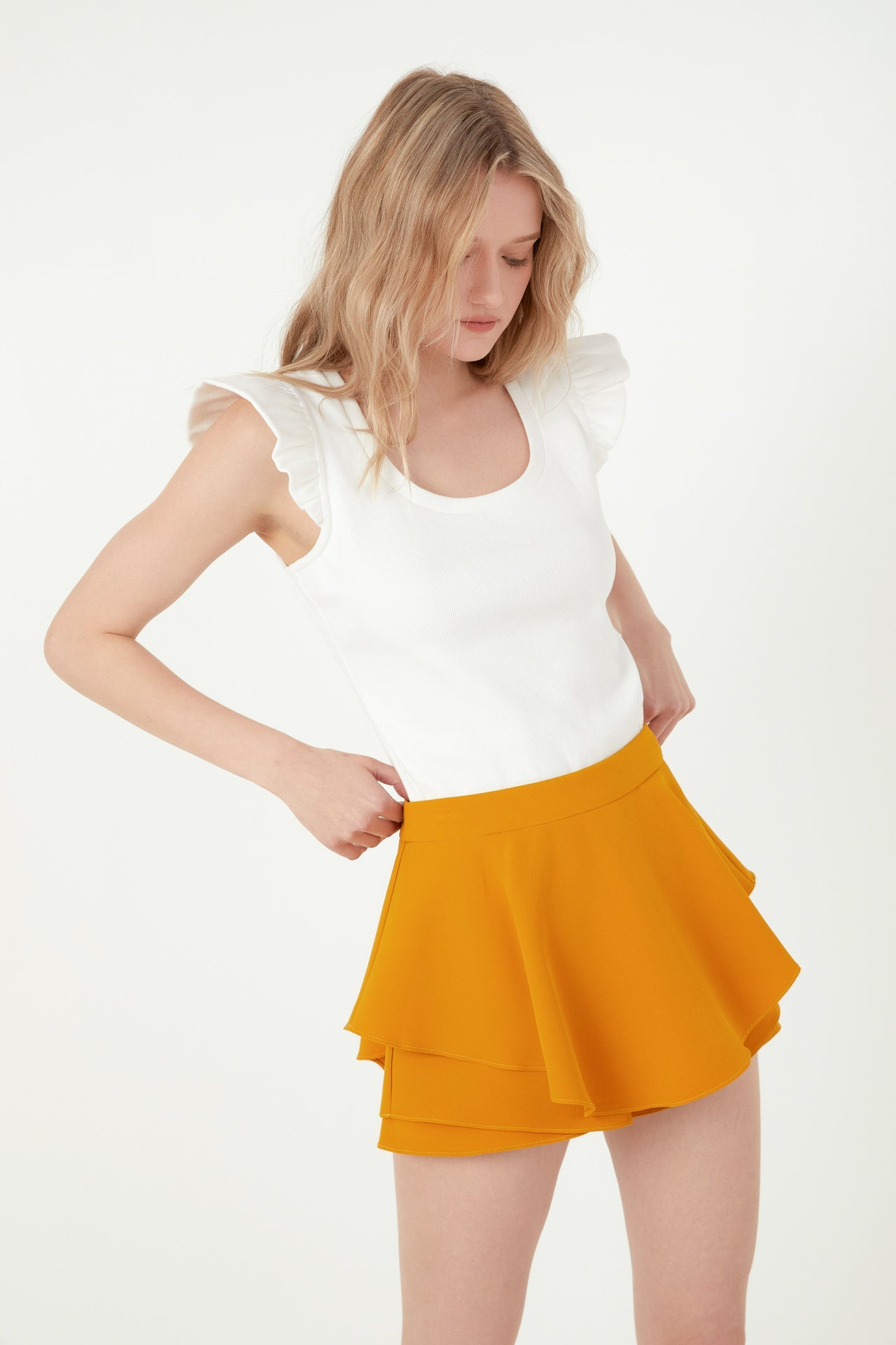 FREE THE ROSES - Free The Roses - Ruffled Skort - SKORTS available at Objectrare