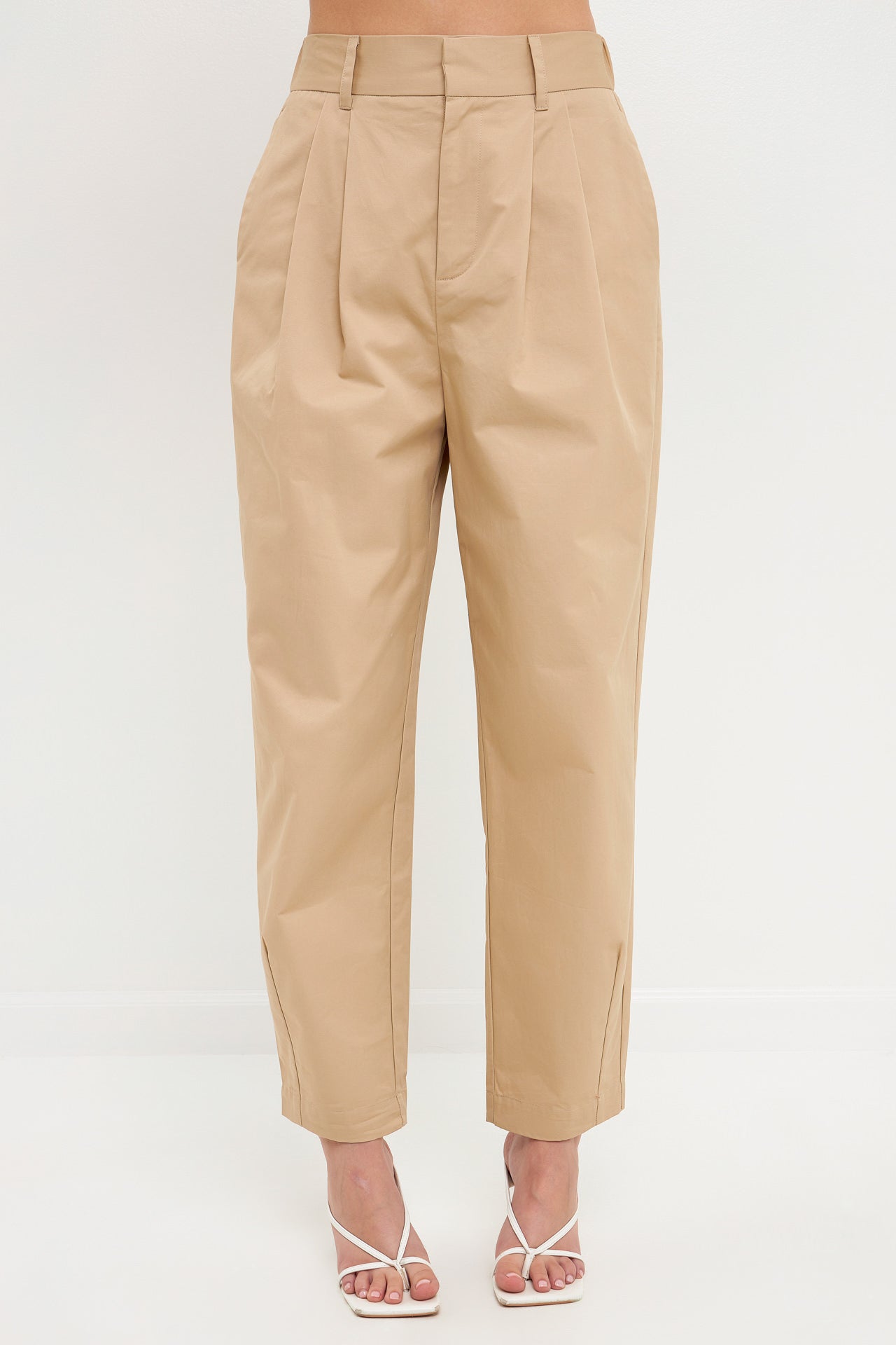 High Waist Pleated Trouser - Final Sale