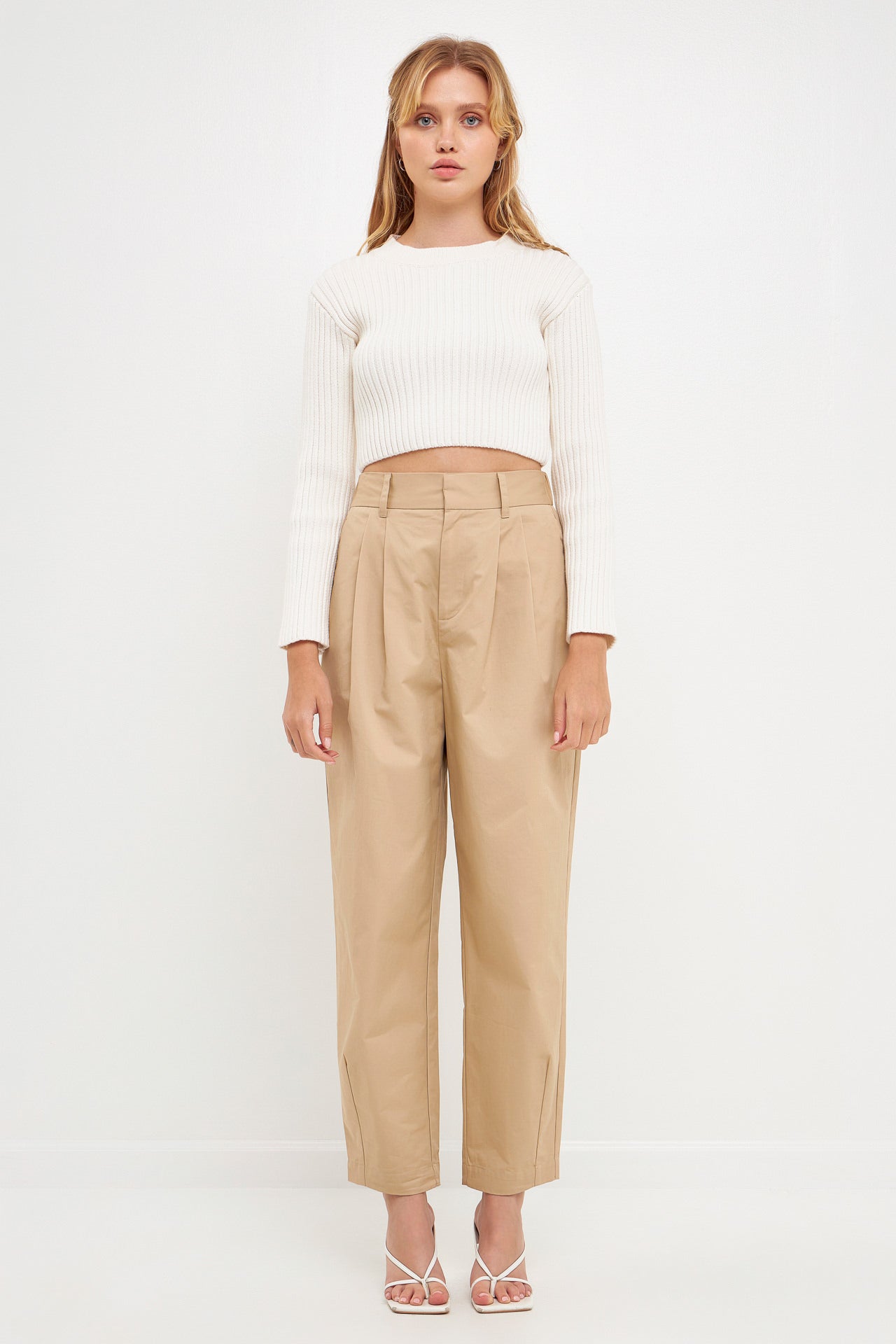 ENGLISH FACTORY - English Factory - High Waist Pleated Trouser - Final Sale - PANTS available at Objectrare