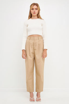 ENGLISH FACTORY - English Factory - High Waist Pleated Trouser - Final Sale - PANTS available at Objectrare